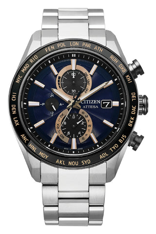 CITIZEN AT8297-51L Eco-Drive Technology Radio-Controlled Timekeeping Sapphire Crystal Water Resistant 200m