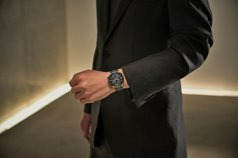 CITIZEN AT8384-58E Limited Edition Eco-Drive Solar Radio Controlled Black Titanium 50th Anniversary Watch
