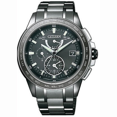 CITIZEN ATTESA AT9025-55E Eco-drive Solar Atomic Radio Perfex Multi 3000 Watch