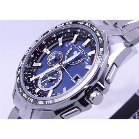 CITIZEN ATTESA AT9090-53L Eco-drive Radio Solar Men's Watch From Japan