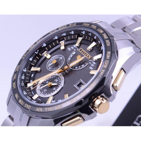 CITIZEN ATTESA AT9095-50E Eco-drive Radio Solar Men's Watch From Japan