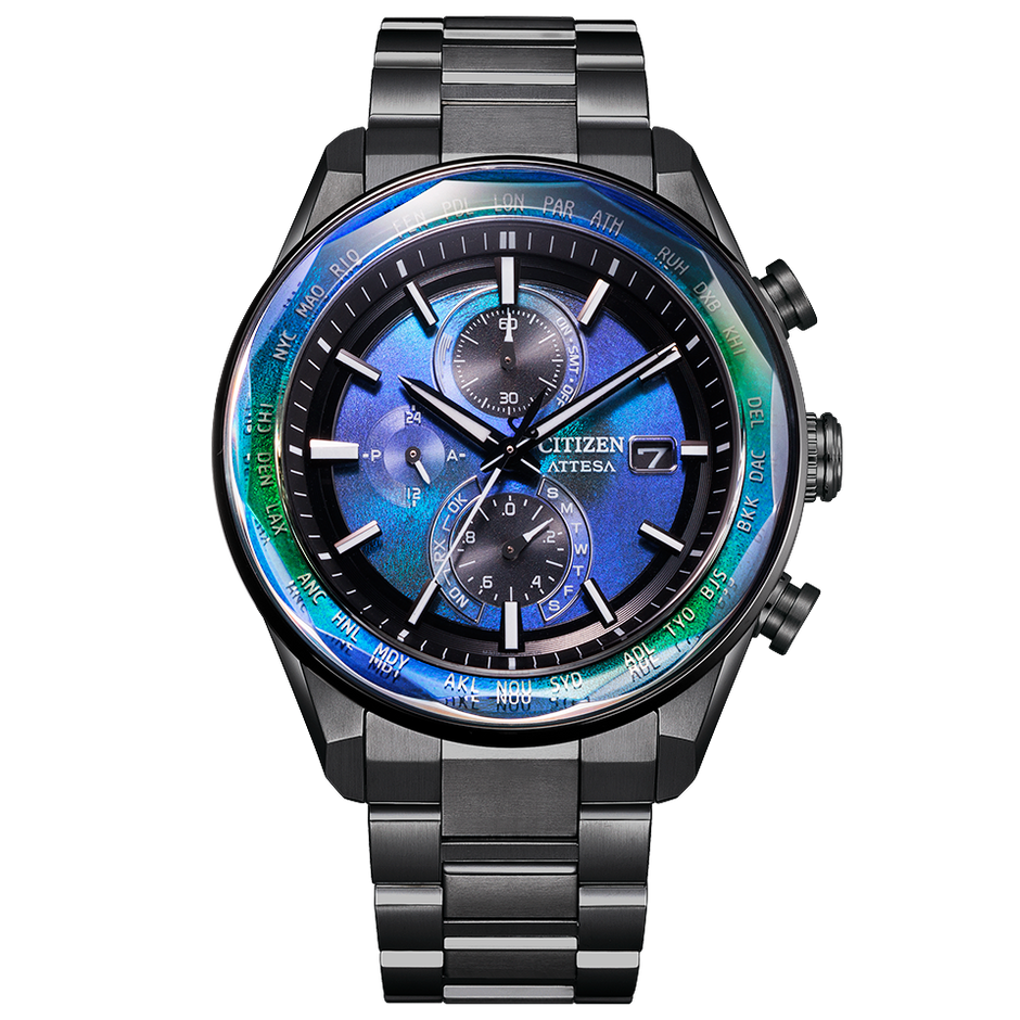 ロンサム　Citizen Eco-Drive ATTESA 黒赤 時計 ロンサム様専用 Citizen Eco-Drive ATTESA 黒赤 時計 - メルカリ