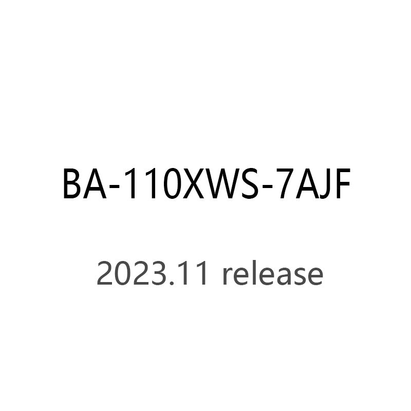 CASIO babyg BA-110XWS-7AJF BA-110XWS-7AQuartz resin 10ATM watch 2023.11Release
