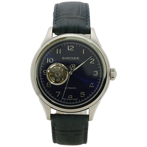 BA3001S-03NV V Baroque Mechanical Watch Elegant Navy Design Automatic Movement Water Resistant 42mm Case