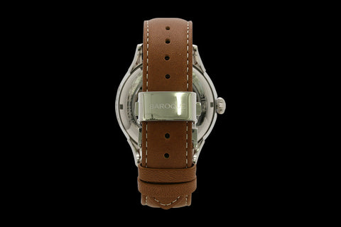 BA3002S-02BR R Elegant Brown Mechanical Watch - Automatic Movement - Water Resistant - Classic Design