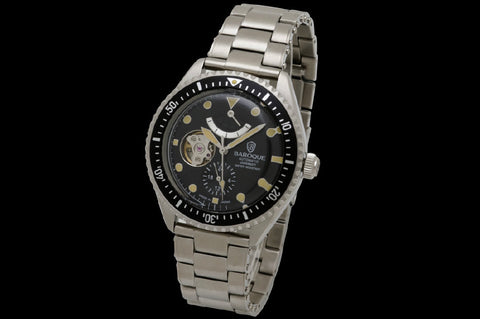 BA3006S-02M M Baroque Mechanical Watch Classic Black Design Automatic Movement Water Resistant Stylish Elegance