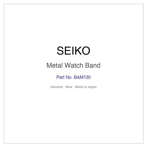 SEIKO BAM130 Metal Watch Band for SILAN001 SILAN001Y and More Models