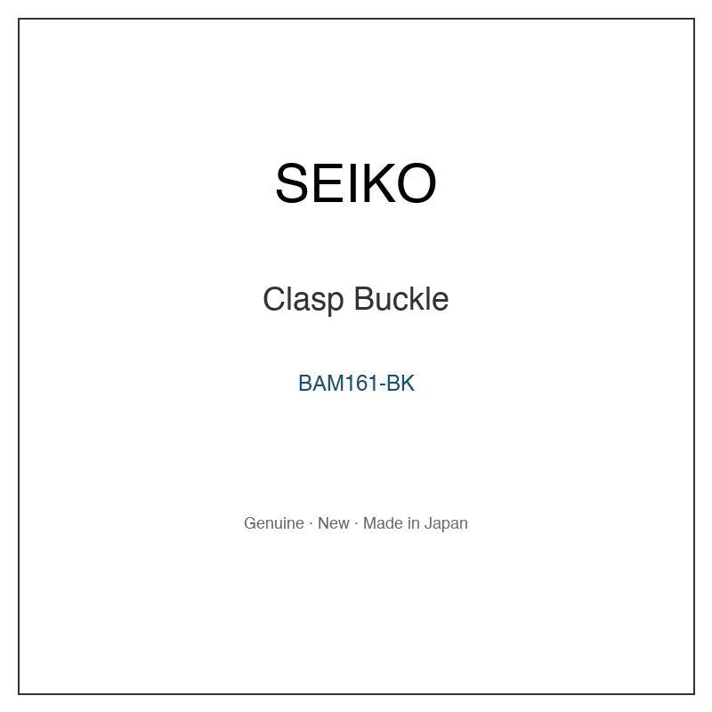 SEIKO BAM161-BK Watch Parts