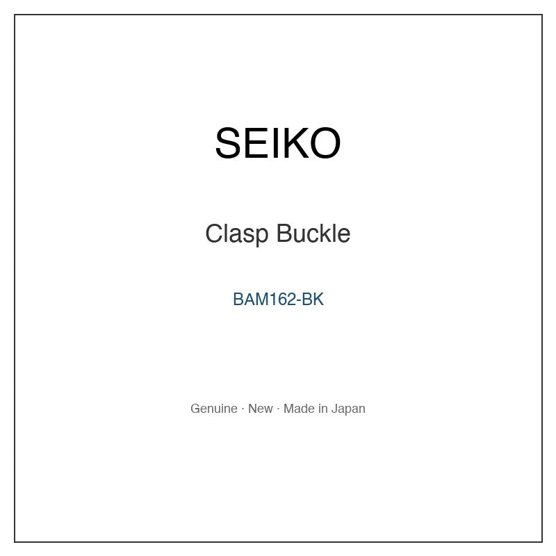 SEIKO BAM162-BK Watch Parts