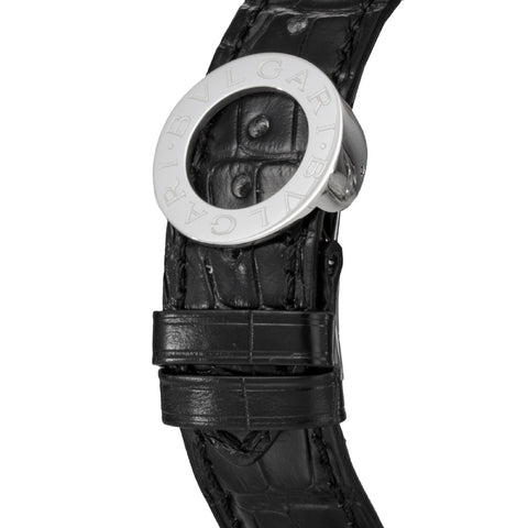 BVLGARI BB38BSLDCH Luxurious Swiss Made Timepiece Elegant Black Dial Stainless Steel Case Water Resistant