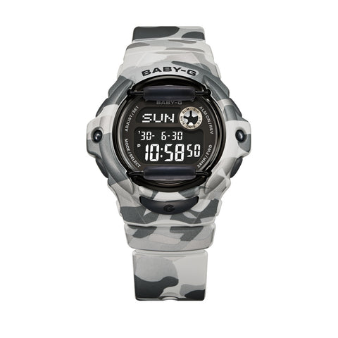 CASIO BG169CMB8JF Baby-G Camouflage Gray Shock Resistant Water Resistant Stylish Design