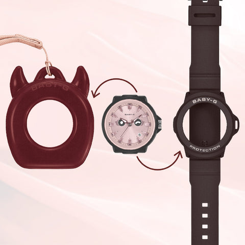 CASIO BGA-20K-4AJR Stylish Burgundy Baby-G Watch Water Resistant Shock Resistant Durable Design