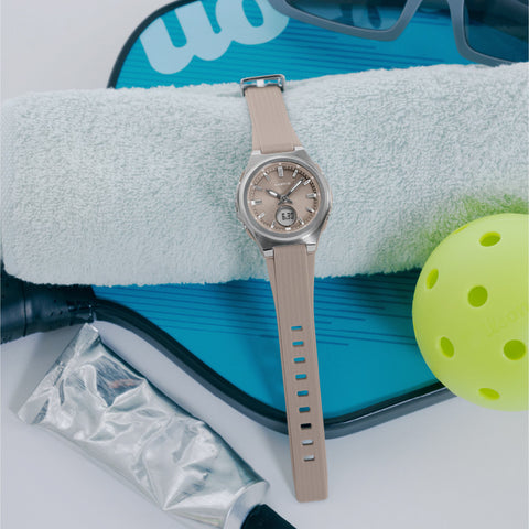 CASIO BGA-3000-5AJF Solar Powered Stylish Beige Design Shock Resistant Water Resistant