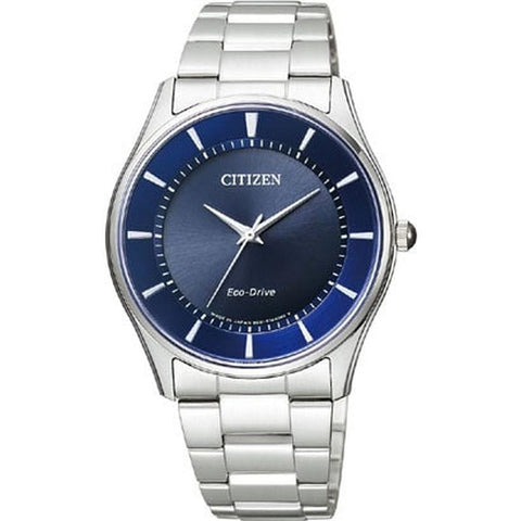 "Citizen Men's Watch - Citizen Collection Eco-Drive Pair Model in Navy BJ6480-51L"