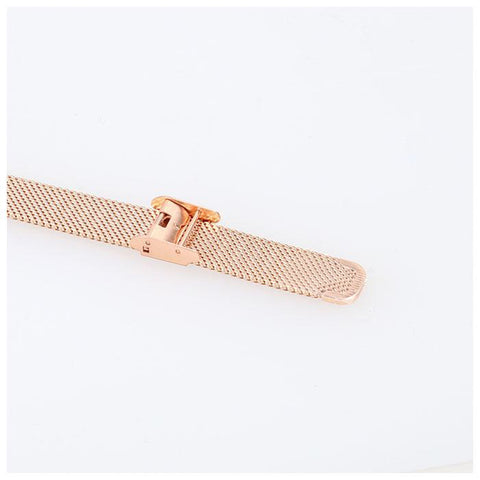Sun Flame BL1212-G Elegant Mesh Strap Watch Stylish Gold Finish Water Resistant Durable Design