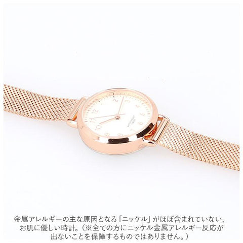 Sun Flame BL1212-G Elegant Mesh Strap Watch Stylish Gold Finish Water Resistant Durable Design