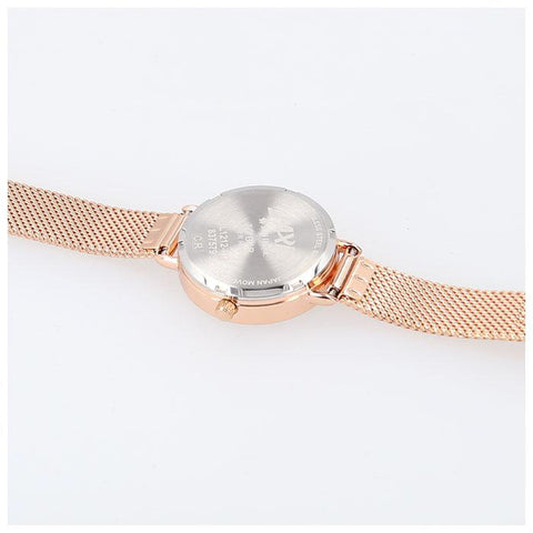 Sun Flame BL1212-G Elegant Mesh Strap Watch Stylish Gold Finish Water Resistant Durable Design