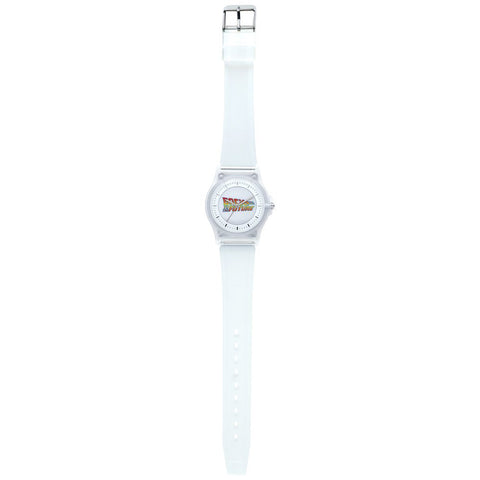 BTF001-1 1 Back to the Future PVC Watch Clear Lightweight Durable Water-Resistant Stylish Design