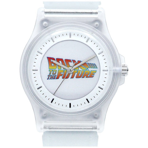 BTF001-1 1 Back to the Future PVC Watch Clear Lightweight Durable Water-Resistant Stylish Design
