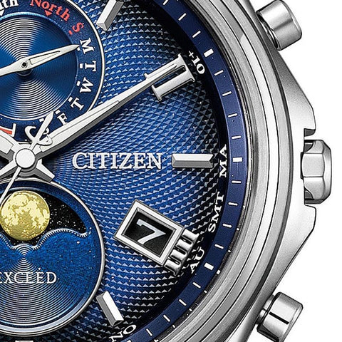 Citizen Men's EXCEED Solar Eco-Drive Radio Controlled Watch with Direct Flight and Moon Phase BY1020-61L