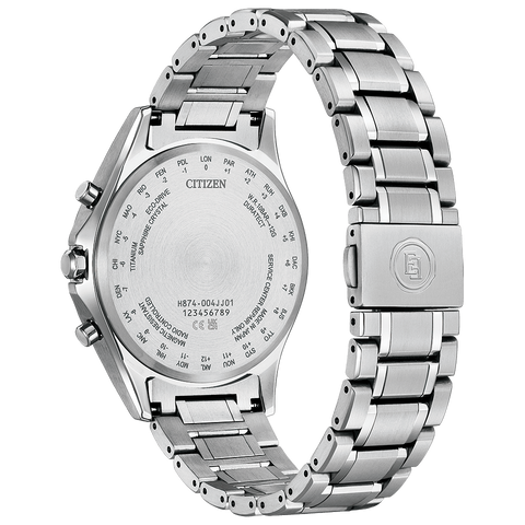 Citizen Men's EXCEED Solar Powered Radio-Controlled Watch Direct Flight Limited Pair Model BY1020-61W