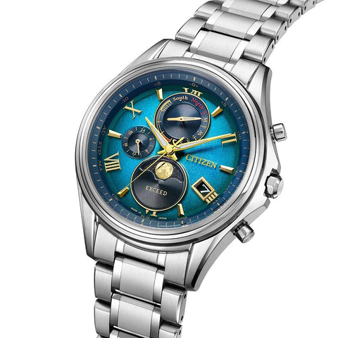 Citizen Men's EXCEED Solar Powered Radio-Controlled Watch Direct Flight Limited Pair Model BY1020-61W