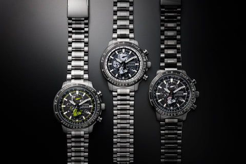 Citizen Men's Watch PROMASTER SKY Series Solar Powered Eco-Drive Radio Controlled Direct Flight Geo-Trekker BY3005-56G