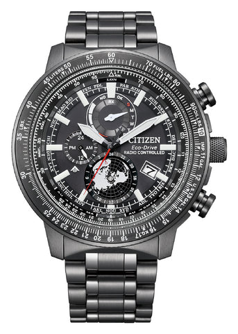 Citizen Men's Watch PROMASTER SKY Series Solar Powered Eco-Drive Radio Controlled Direct Flight Geo-Trekker BY3005-56G