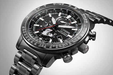 Citizen Men's Watch PROMASTER SKY Series Solar Powered Eco-Drive Radio Controlled Direct Flight Geo-Trekker BY3005-56G