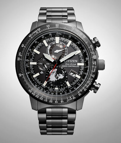 Citizen Men's Watch PROMASTER SKY Series Solar Powered Eco-Drive Radio Controlled Direct Flight Geo-Trekker BY3005-56G