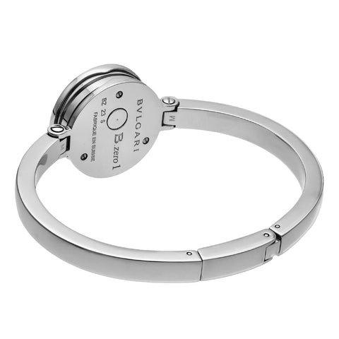 BVLGARI BZ23BSS12M B-ZERO1 2-Year Warranty Blue Stainless Steel Elegant Design Timeless Luxury
