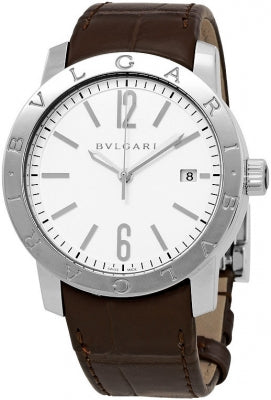 BVLGARI BB39WSLD Luxury White Watch with 2 Year Warranty, Iconic Bvlgari Design, Swiss Precision Movement, Timeless Elegance