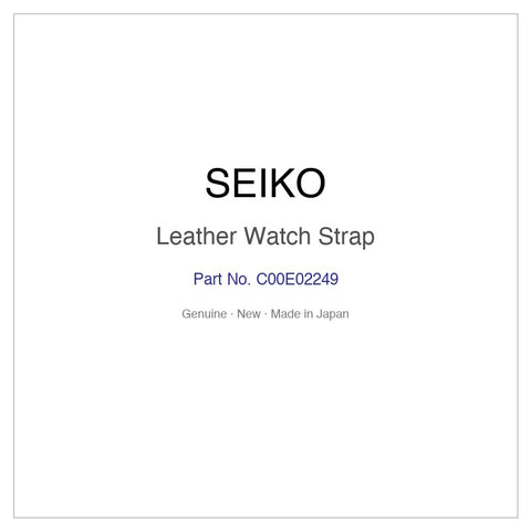 SEIKO C00E02249 Leather Watch Strap for SBGC004 and More Models