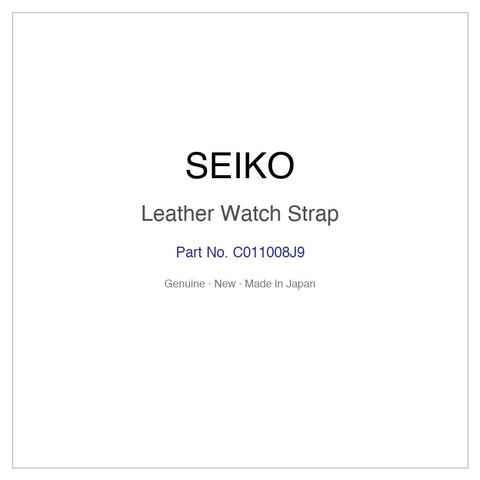 SEIKO C011008J9 Leather Watch Strap for SBLA113 and More Models