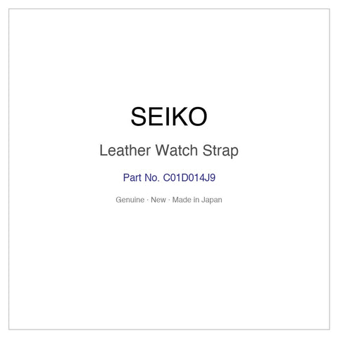 SEIKO C01D014J9 Leather Watch Strap for STGF091 STGF091J STGF291 STGF291J and More Models