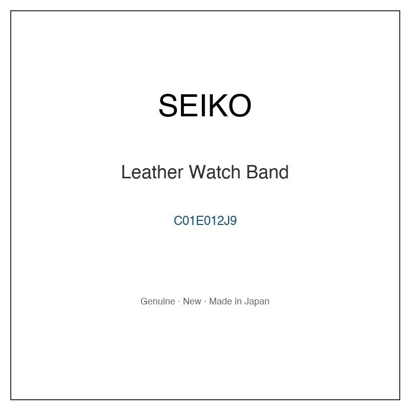 SEIKO C01E012J9 Watch Parts