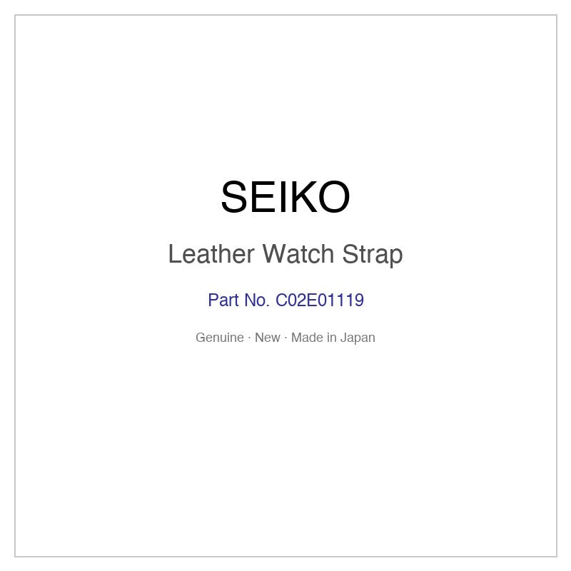 SEIKO C02E01119 Leather Watch Strap for STGF335 and More Models