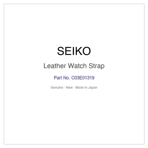 SEIKO C03E01319 Leather Watch Strap for SLGH007J and More Models