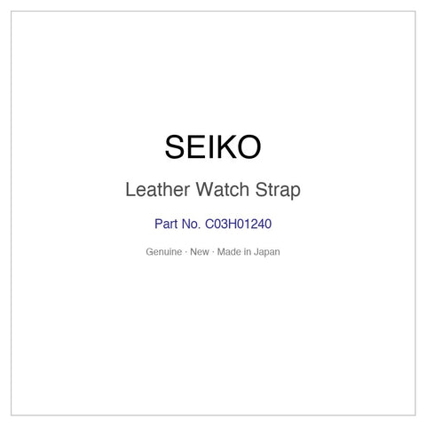SEIKO C03H01240 Leather Watch Strap for STGK028 STGK028J and More Models