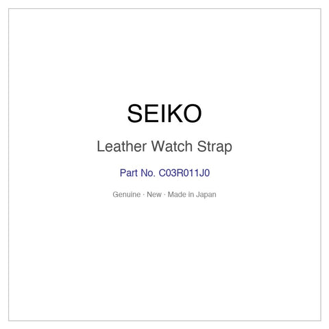 SEIKO C03R011J0 Leather Watch Strap for SBGC240 SBGC240G SBGC240J and More Models