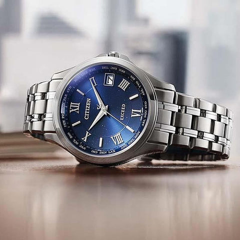 Citizen Men's EXCEED Eco-Drive Radio Controlled Direct Flight Pair Model Watch CB1080-52L