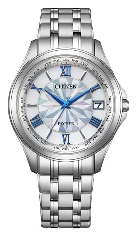 CITIZEN CB108052W Limited 400 Pieces Exceed Eco-Drive Solar Radio Controlled Direct Flight Pair Model