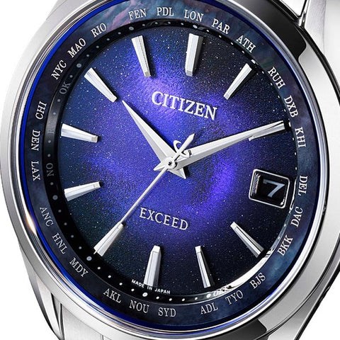 Citizen Men's Watch EXCEED UNITE with BLUE Eco-Drive Radio-Controlled Direct Flight CB1150-75L