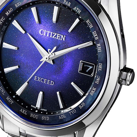 Citizen Men's Watch EXCEED UNITE with BLUE Eco-Drive Radio-Controlled Direct Flight CB1150-75L