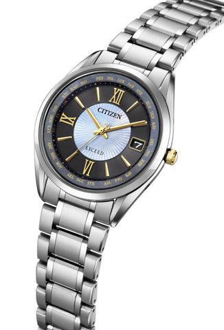 Citizen Men's Watch EXCEED Eco-Drive Solar Powered Radio-Controlled Direct Flight Slim Limited Model CB1154-66W