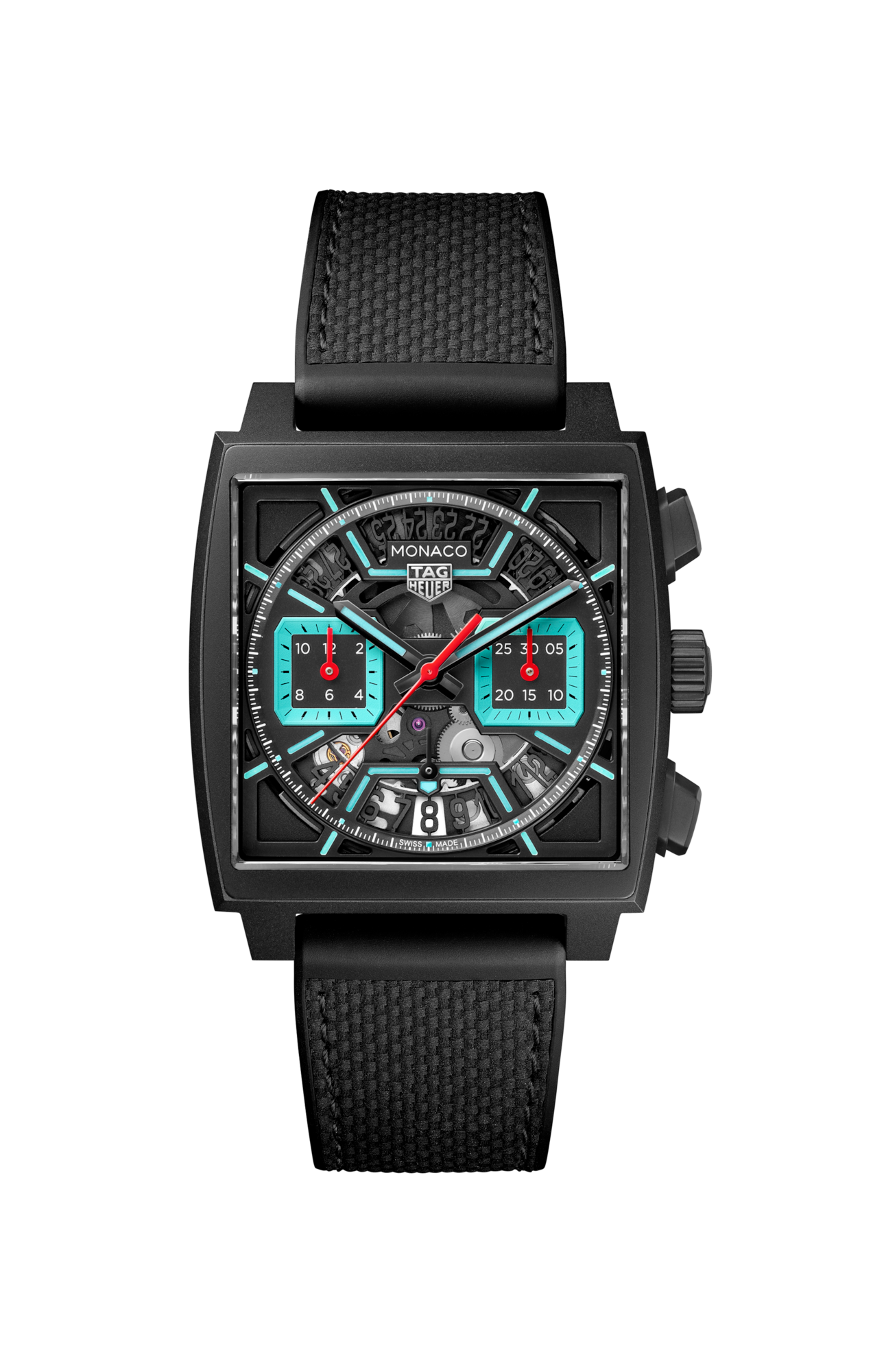 TAG Heuer CBL2184.FT6236 Watch - Swiss Automatic Chronograph Black Rubber Strap Sapphire Crystal Water Resistant 300m (Image 