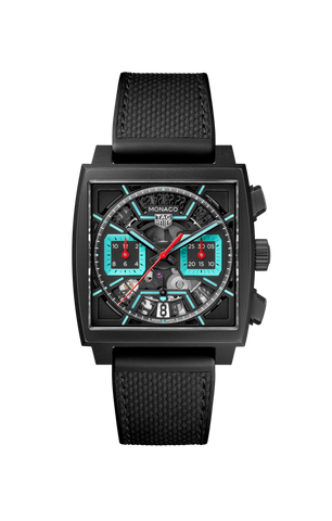 TAG Heuer CBL2184.FT6236 Watch - Swiss Automatic Chronograph Black Rubber Strap Sapphire Crystal Water Resistant 300m (Image 