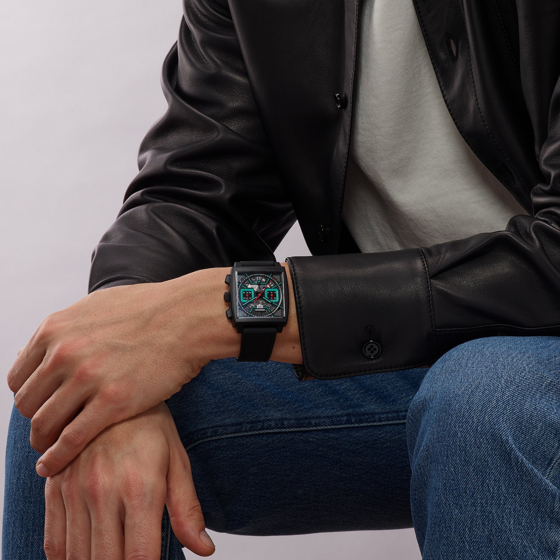 TAG Heuer CBL2184.FT6236 Watch - Swiss Automatic Chronograph Black Rubber Strap Sapphire Crystal Water Resistant 300m (Image 
