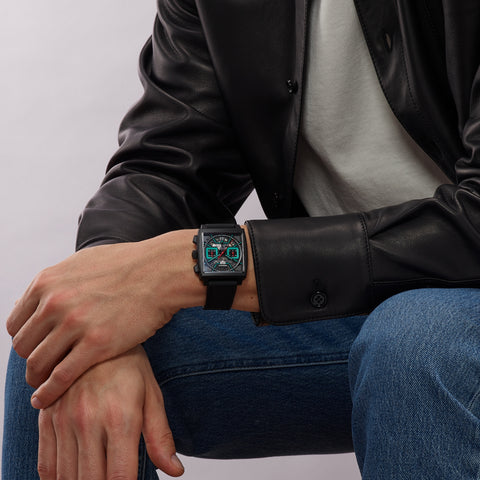 TAG Heuer CBL2184.FT6236 Watch - Swiss Automatic Chronograph Black Rubber Strap Sapphire Crystal Water Resistant 300m (Image 