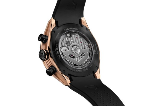TAG Heuer CBU5050.FT6273 Watch - Swiss Automatic Chronograph Black Rubber Strap Water Resistant 100m (Image 2)